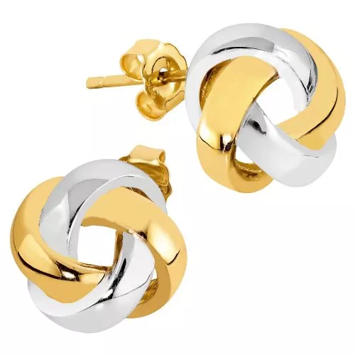 Golden  Zucht Ohrringe JE97594-YW-WPL-1