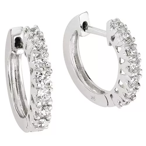 Weißes Golden Ohrringe 412862-00R-1