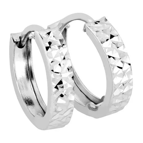 Weißes Golden Ohrringe CSR 620 WG-1