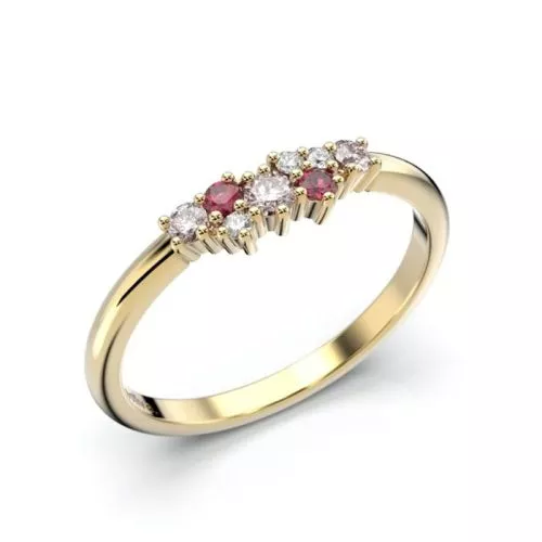 Festive Nadja Pink timanttisormus 650-018P-KK