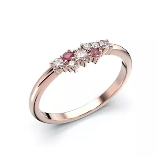 Festive Nadja Pink timanttisormus 650-018P-PK