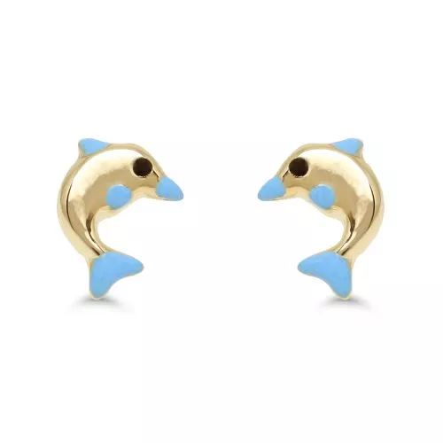 Gold Ohrringe, Delfin 172441sin-1