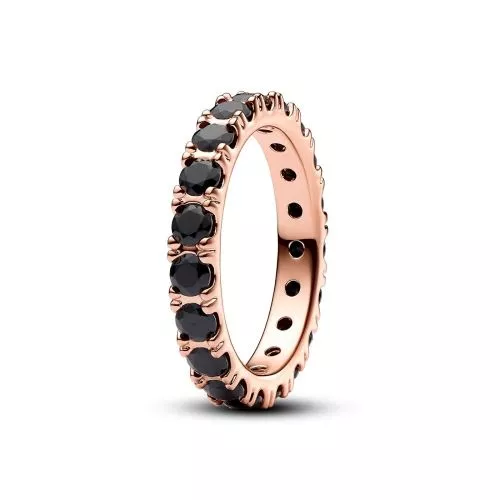 Pandora Black Sparkling Row Eternity sormus 180050C02-1