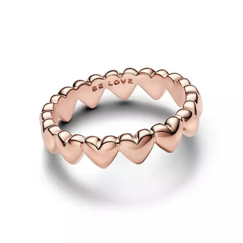 Pandora Row of Hearts sormus 183427C00-1