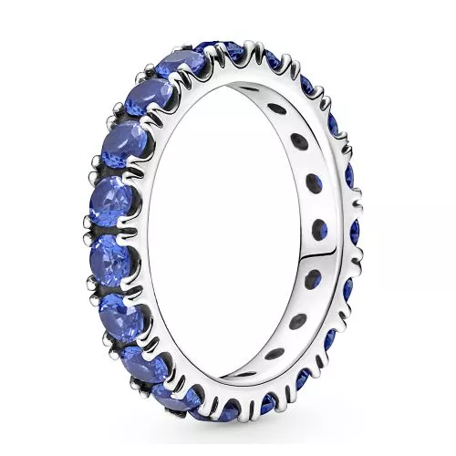 Pandora Sparkling Row Eternity Blue sormus 190050C02-7