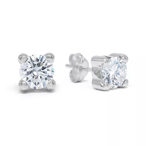 Valkokultaiset korvakorut 190821ZW-1