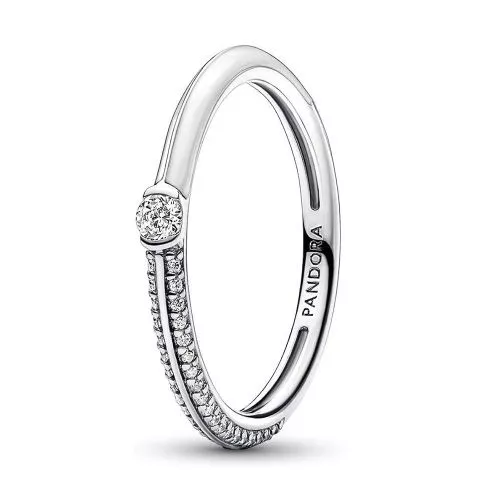 Pandora ME Pavé & White Dual Ring 192528C02