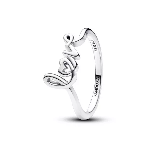 Pandora Handwritten Love sormus 193058C00-6