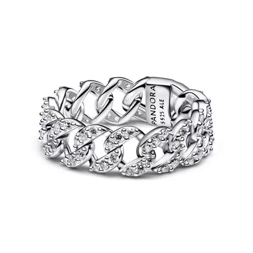 Pandora Pavé Cuban Chain sormus 193557C01-1