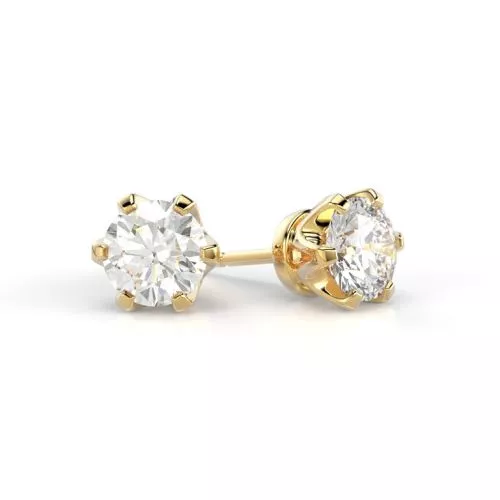 Festive Classic korvakorut, keltakulta 205-140K-KK