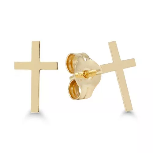 Kultaiset korvakorut, risti 23-1056-1