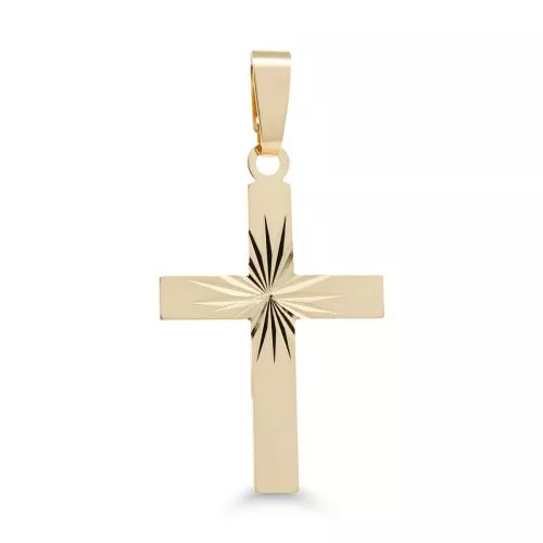 Gold  Kreuzen Anhänger 17 mm 26-1002-1