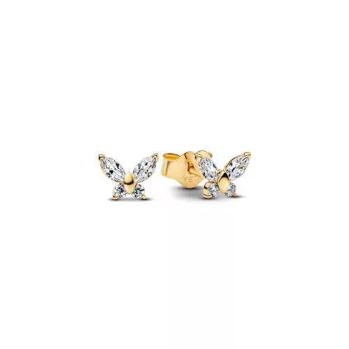 Pandora 14k Gold-Plated Butterfly Stud korvakorut 264264C01