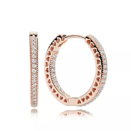 Pandora Hearts Of Pandora Rose Hoop -korvakorut 286318CZ-1