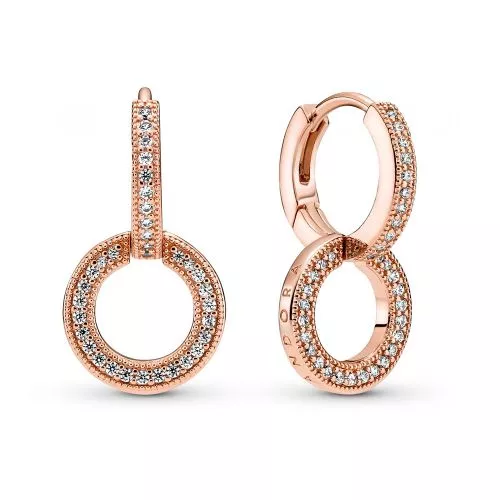 Pandora Rose Logo And Circles Ohrringe 289052C01-1