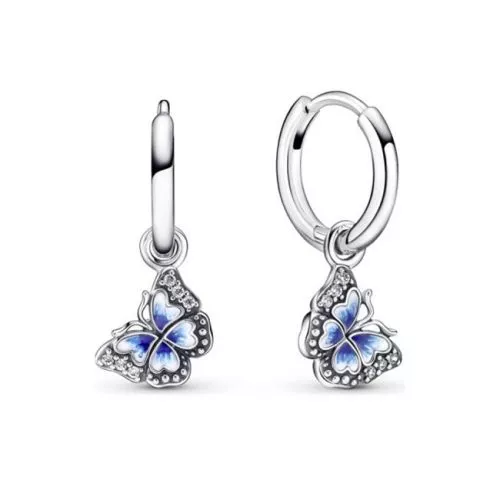 Pandora Blue Butterfly Hoop korvakorut 290778C01-1