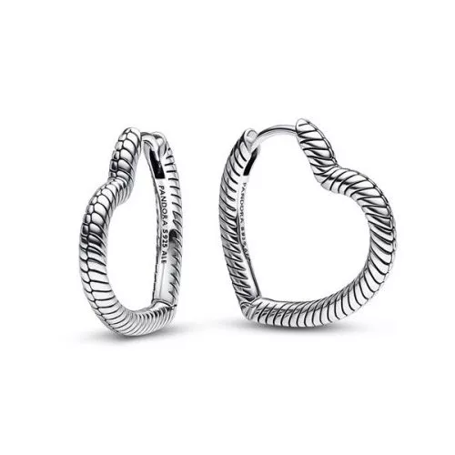 Pandora Heart Snake Chain Ohrringe 292236C00-1