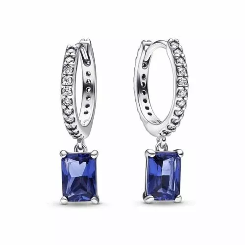 Pandora Timeless Blue Rectangular Sparkling korvakorut 292381C01-1