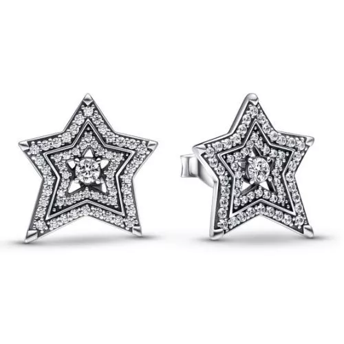 Pandora Moments Celestial Asymmetric Star korvakorut 292415C01-1
