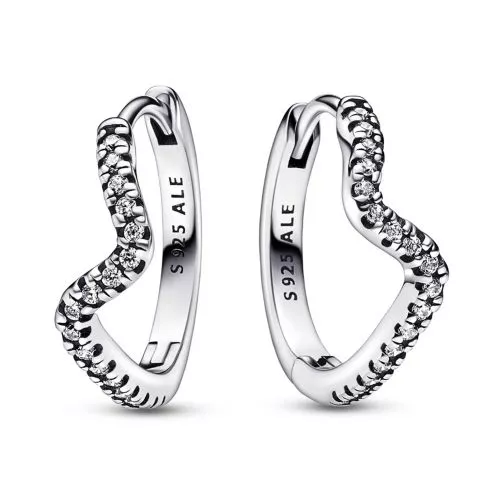 Pandora Timeless Sparkling Wave korvakorut 292545C01-1