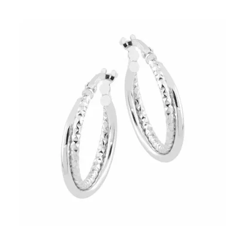 Hopeiset korvakorut 19 mm 296OR0089W-1