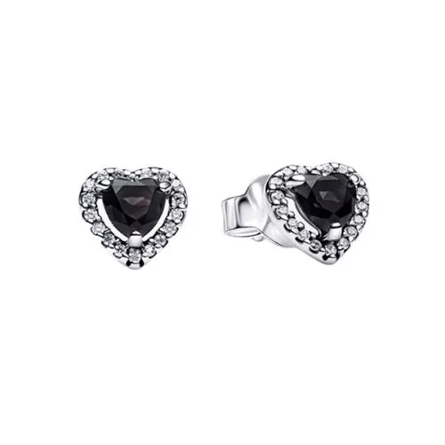 Pandora Elevated Heart Stud örhängen 298427C03