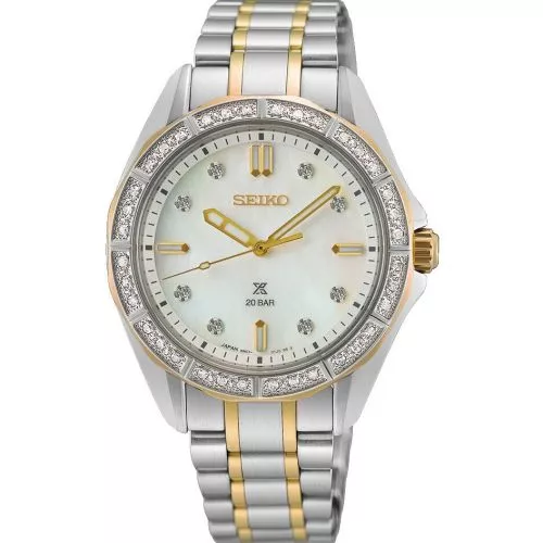 Seiko Prospex Ladies Marine Sports Mother Of Pearl SUR622J1