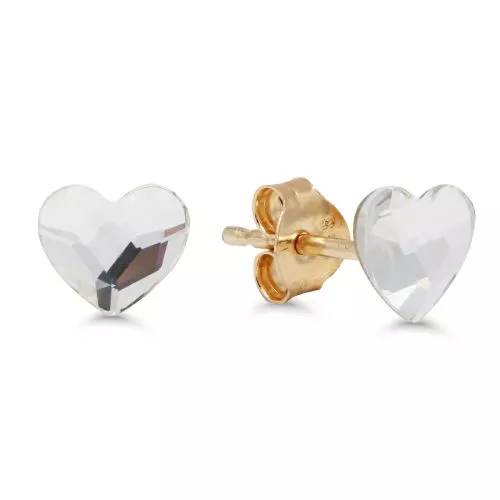 Kultaiset korvakorut, kristalli sydän 3137380Z-1
