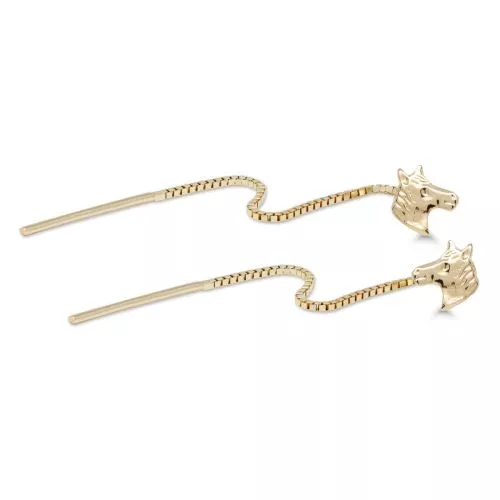 Kultaiset ketjukorvakorut, hevonen 3138312-1