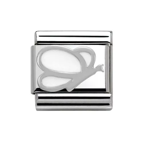 Nomination Classic Hopea Valkoinen Perhonen 330202/02-1