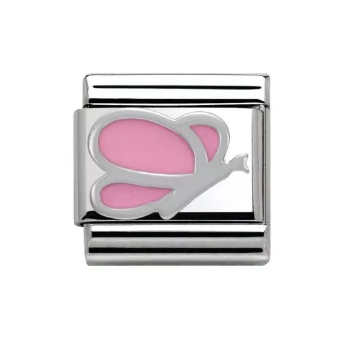 Nomination Classic Hopea Pinkki Perhonen 330202/03-1