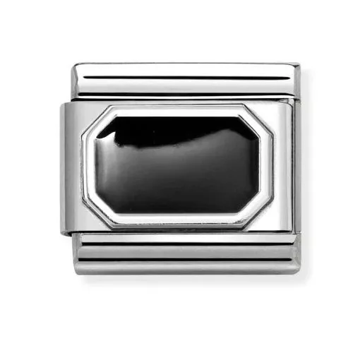 Nomination Classic Silvershine / Musta kivi 330206/34-1