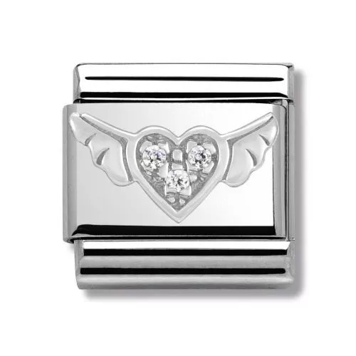 Nomination Classic Hopea ZK Sydän Siivet 330304/12-1