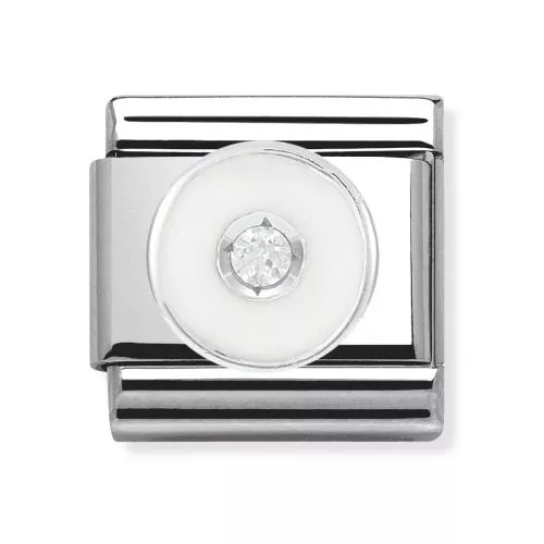 Nomination Classic Hopea ZK Valkoinen Rengas-1