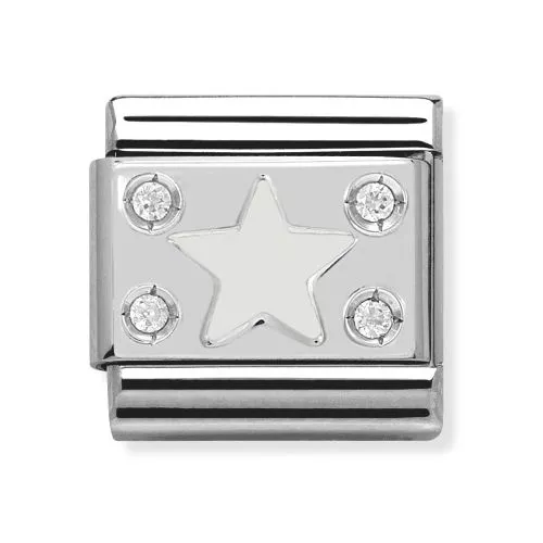 Nomination Classic Hopea ZK Valkoinen Tähti 330306/04-1