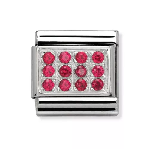 Nomination Classic Hopea ZK Punainen Pavé 330307/02-1