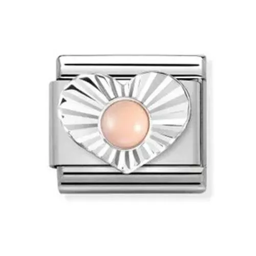 Nomination Classic Silvershine Sydän Koralli 330508/10-1