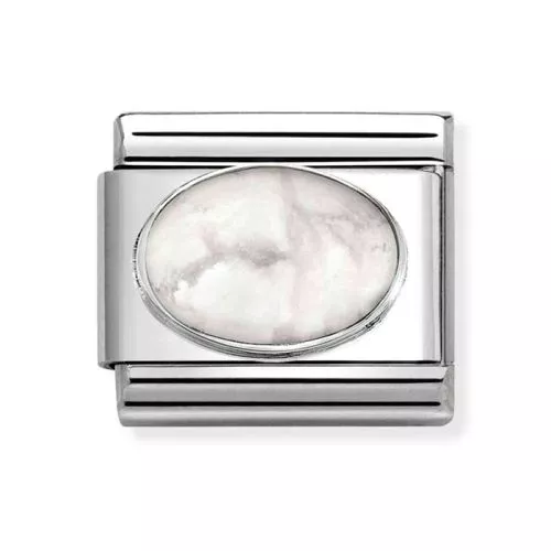 Nomination Classic Matta howlite 330510/45-1