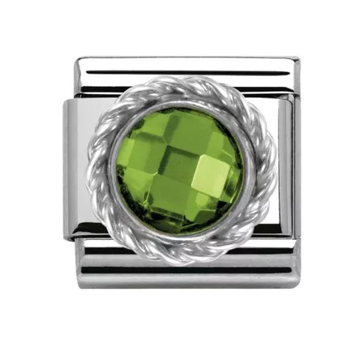Nomination Classic Silvershine / vihreä kivi 330601/004-1