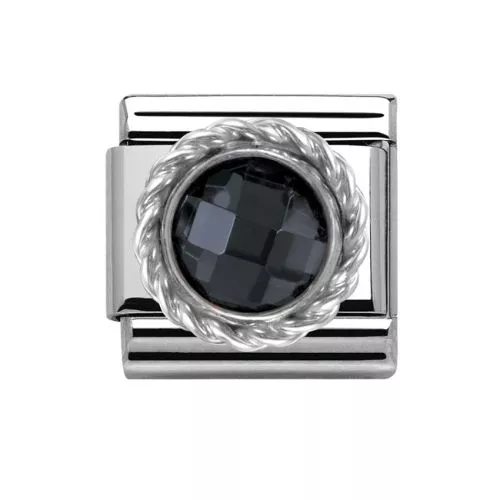 Nomination Classic Silvershine / musta kivi 330601/011-1