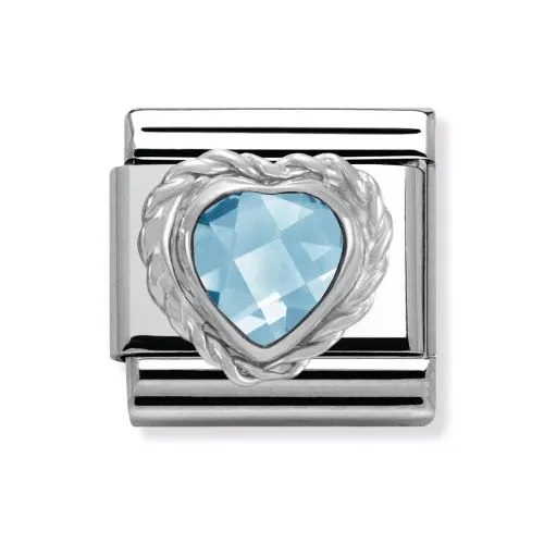 Nomination Classic Hopea Vaaleansininen Zirkoniasydän 330603/006-1