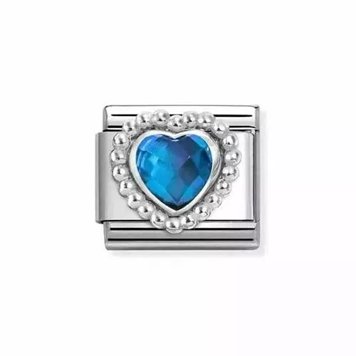 Nomination Classic Blue Heart 330606/007-1