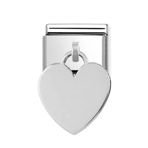 Nomination Engravable pendant Link with Heart 331801/02-1