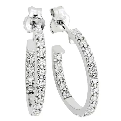 Silber  Zucht Ohrringe 50 6771 PIN-1