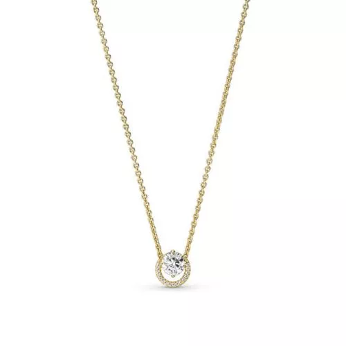 Pandora Timeless Sparkling Round Halo Halskette 45 cm 361174C01-45-1