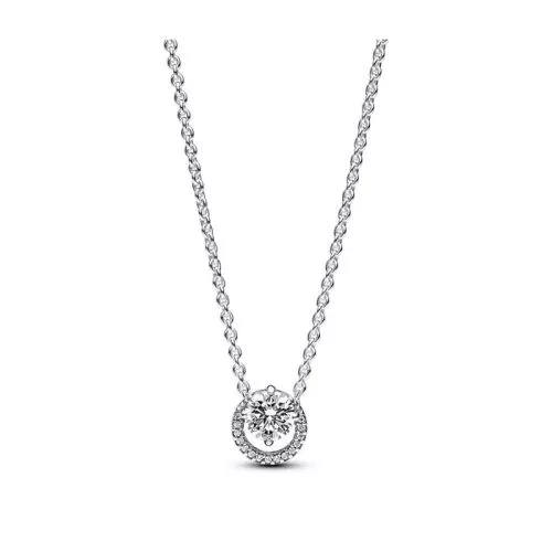 Pandora Sparkling Round Halo Pendant Collier kaulakoru 391174C01-45-1