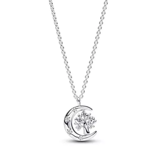 Pandora Moon & Spinning Tree of Life kaulakoru 50 cm 392992C01-50-0