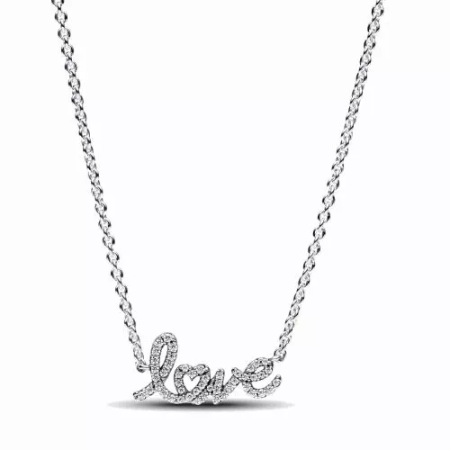 Pandora Sparkling Handwritten Love Collier kaulakoru 393076C01-1