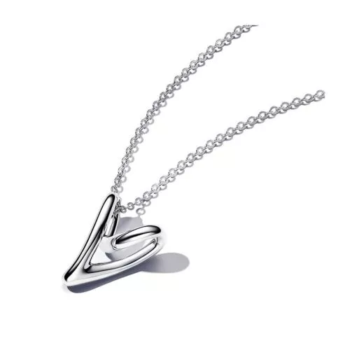 Pandora Organically Shaped Heart Pendant kaulakoru 70 cm 393272C00-70-1