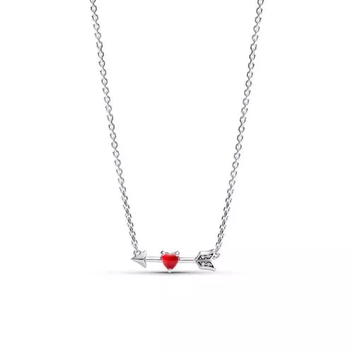 Pandora Arrow & Murano Glass Heart kaulakoru 393669C01-50-1